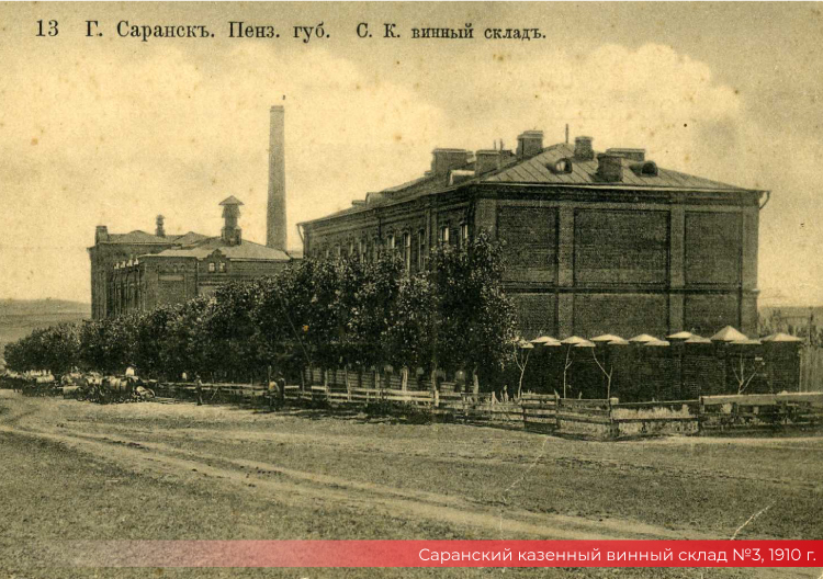 Саранский казенный винный склад № 3. 1910 год